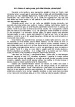 Eseja 'Vai cilvēce ir vainojama globālās klimata pārmaiņās', 1.