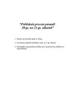 Referāts 'Politiskais process pasaulē 20. un 21.gs. sākumā', 1.