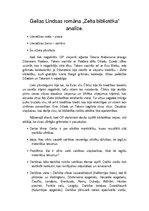 Konspekts 'G.Lindsas romāna "Zelta bibliotēka" analīze', 1.