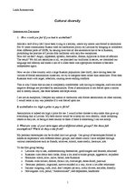 Konspekts 'Cultural Diversity', 1.