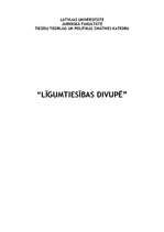 Referāts 'Līgumtiesības Divupē', 1.