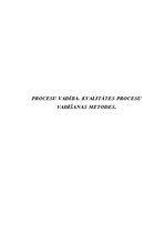 Konspekts 'Procesu vadība. Kvalitātes procesu vadīšanas metodes', 1.