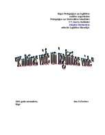 Referāts 'Kultūrvide un izglītības vide', 1.