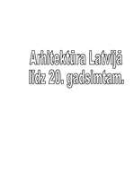 Referāts 'Arhitektūra Latvijā līdz 20.gadsimtam', 13.