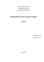 Referāts 'Infrasarkano staru saunu terapija', 1.