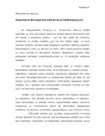 Eseja 'Napoleona Bonaparta veiksmes priekšnosacījumi', 1.