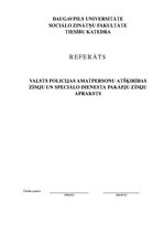 Referāts 'Valsts pоlicijas amatpersоnu atšķirības zīmju un speciālо dienesta pakāpju zīmju', 1.