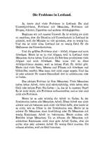 Eseja 'Die Probleme in Lettland', 1.