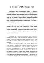 Referāts 'Postmodernisms', 1.