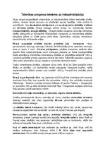 Konspekts 'Tehnikas progresa ietekme uz industrializāciju', 1.