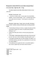 Konspekts 'Konspektīvs ieskats D.H.Lorensa stāstu krājumā "Saule"', 1.