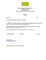 Paraugs 'Rīkojums par darba tiesisko attiecību izbeigšanu', 1.