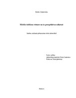 Referāts 'Mobilo telefonu vēsture un to perspektīvas nākotnē', 1.