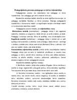 Konspekts 'Pedagoģiskā procesa mijiedarbības modeļi, plāni', 1.