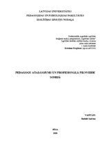 Referāts 'Pedagogu atalgojuma sistēma un profesionālā pilnveide Somijā', 1.