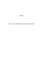 Referāts 'Autista integrācija pirmsskolas izglītības iestādē', 1.