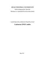 Konspekts 'Uzņēmuma SWOT analīze', 1.