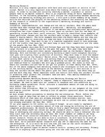 Eseja 'Marketing Research', 1.