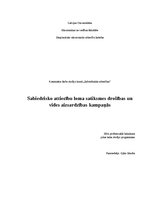 Eseja 'Sabiedrisko attiecību loma satiksmes drošības un vides aizsardzības kampaņās', 1.