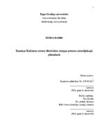 Referāts 'Bauskas Kultūras centra identitātes maiņas process stratēģiskajā plānošanā', 1.