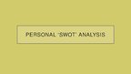 Prezentācija 'SWOT Analysis', 1.