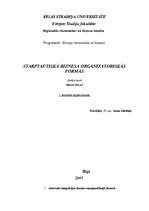 Konspekts 'Starptautiskā biznesa organizatoriskās formas', 1.