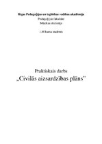 Paraugs 'CIvilās aizsardzības plāns', 1.