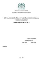 Referāts '5. lab. d. Metāla īpašību noteikšanas metodes', 1.