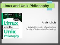 Prezentācija 'Linux and Unix Philosophy', 1.