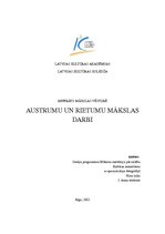 Referāts 'Mākslas vēsture. Austrumu un Rietumu mākslas darbi', 1.