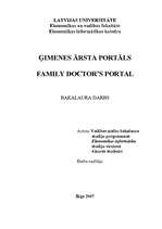 Diplomdarbs 'Ģimenes ārsta portāls', 1.