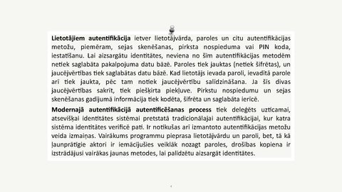 Prezentācija 'Autentifikācijas metodes, drošu privāto atslēgu glabāšana, digitālie paraksti', 4.