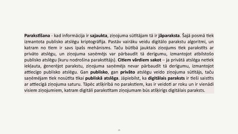 Prezentācija 'Autentifikācijas metodes, drošu privāto atslēgu glabāšana, digitālie paraksti', 26.