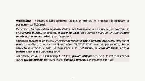 Prezentācija 'Autentifikācijas metodes, drošu privāto atslēgu glabāšana, digitālie paraksti', 27.