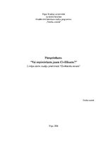 Eseja 'Vai nepieciešams jauns Civillikums?', 1.