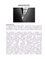 Referāts 'Nākotnes profesija - arhitekts', 1.