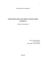Referāts 'Valodu politika Latvijā un tās ietekme uz latviešu valodas pastāvēšanu', 1.