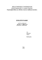 Eseja 'Ieskaites darbs mācību priekšmetā "Darba vadīšana"', 1.
