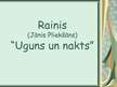 Prezentācija 'Rainis "Uguns un nakts"', 1.