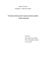 Prakses atskaite 'Pirmsskolas skolotāja prakses mape', 1.