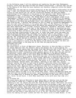 Eseja 'Examine the different ways in which Shakespeare presents issues connected with t', 1.