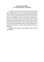 Eseja 'Es domāju, ka tālumā, tur, mana laime mīt', 1.