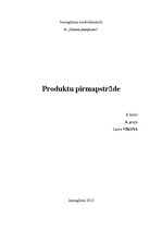 Konspekts 'Produktu pirmapstrāde', 1.