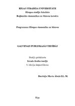 Konspekts 'Galvenais publiskajās tiesībās', 1.