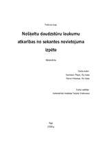 Konspekts 'Nošķeltu daudzstūru laukumu atkarības no sekantes novietojuma izpēte', 1.