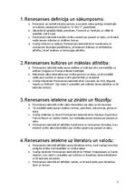 Konspekts 'Renesanse', 3.