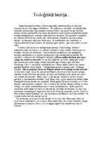 Eseja 'Teoloģiskā teorija', 1.