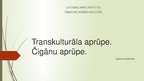 Prezentācija 'Transkulturāla aprūpe', 1.