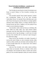 Eseja 'Tautu Savienības izveidošana - panākums vai neveiksme pasaules vēsturē?', 1.