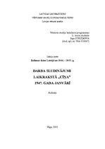 Referāts 'Darba sludinājumi laikrakstā "Cīņa" 1947.gada janvārī', 1.